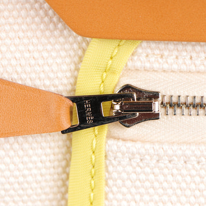 Hermes Toile Vache Hunter Herbag Zip PM White Soufre 7 of 13