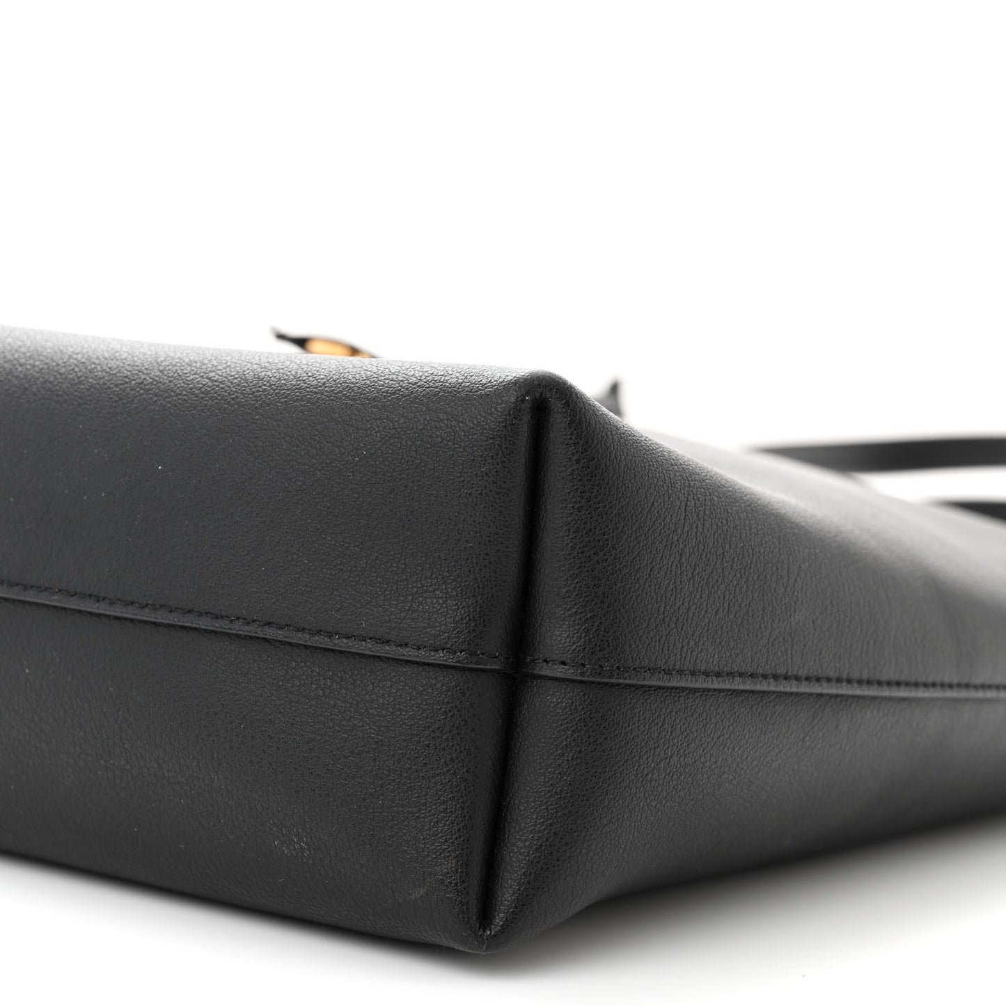 Calfskin Medium Shopping Tote Black