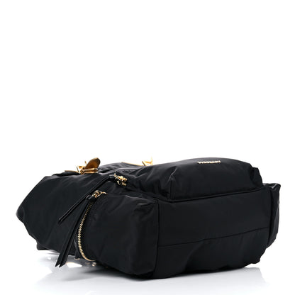 Burberry Nylon Large Rucksack Backpack Black Gold 4 of 13