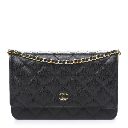 Chanel Caviar Quilted Wallet On Chain WOC Black 1 of 10