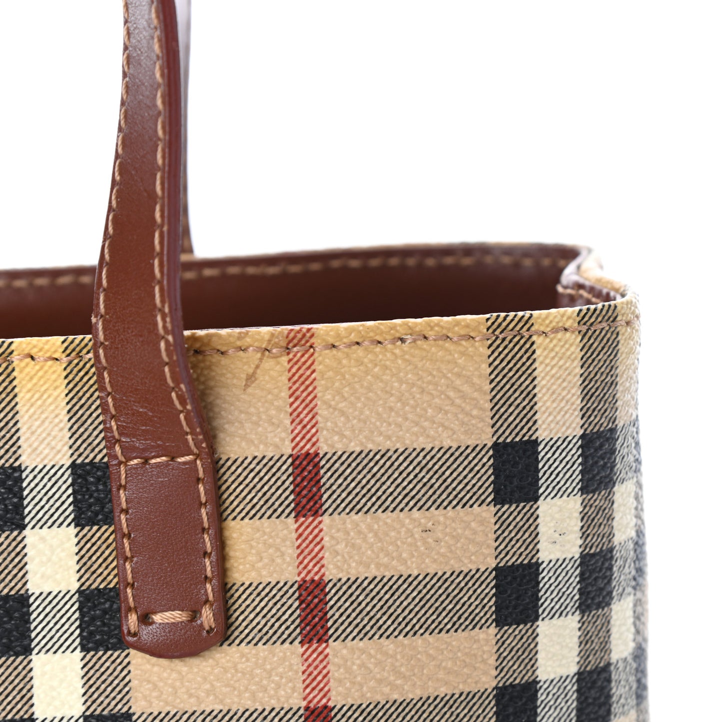 Haymarket Check Small Tote Brown