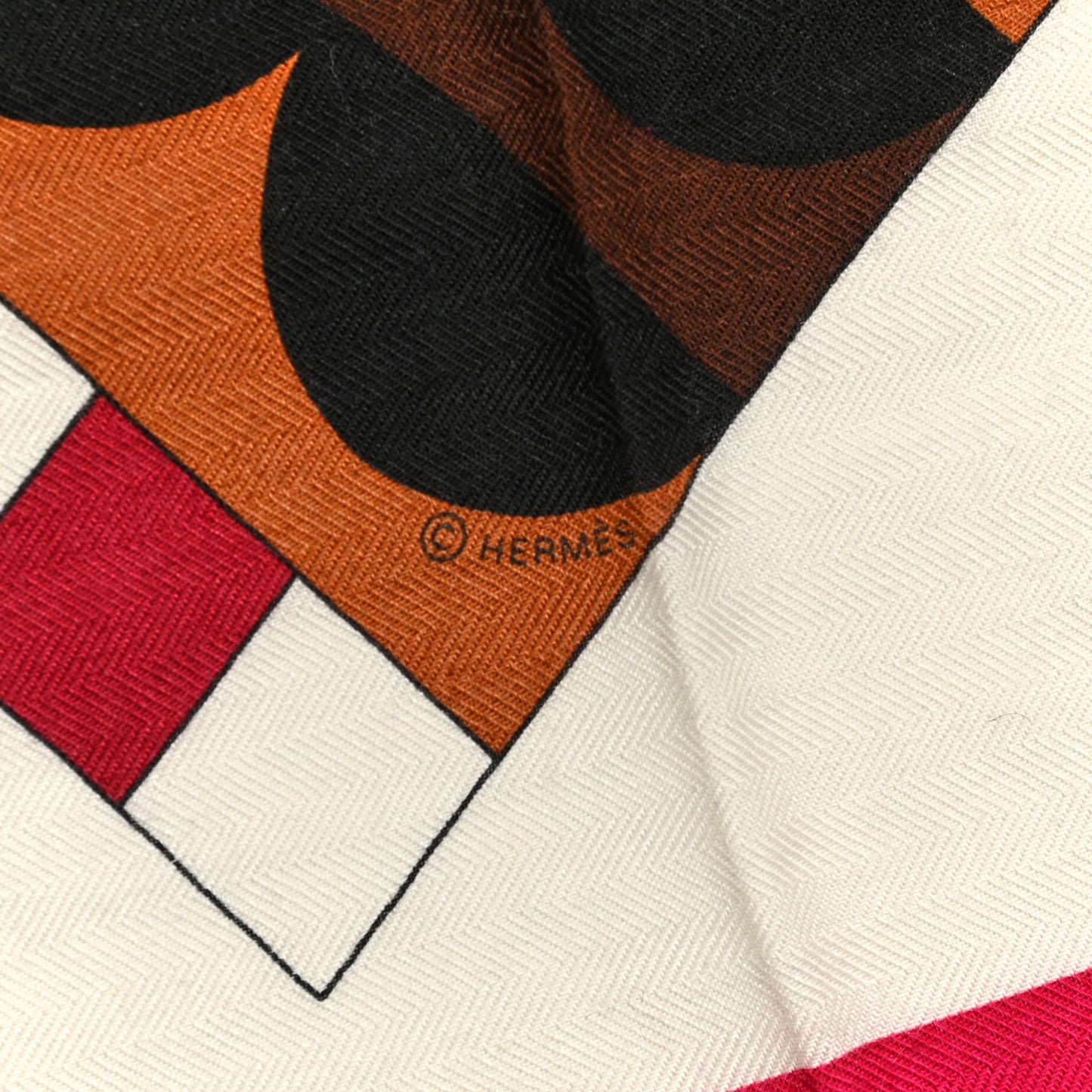 Cashmere Silk Cheval De Fete Shawl 140 Rose Vif White Multicolor