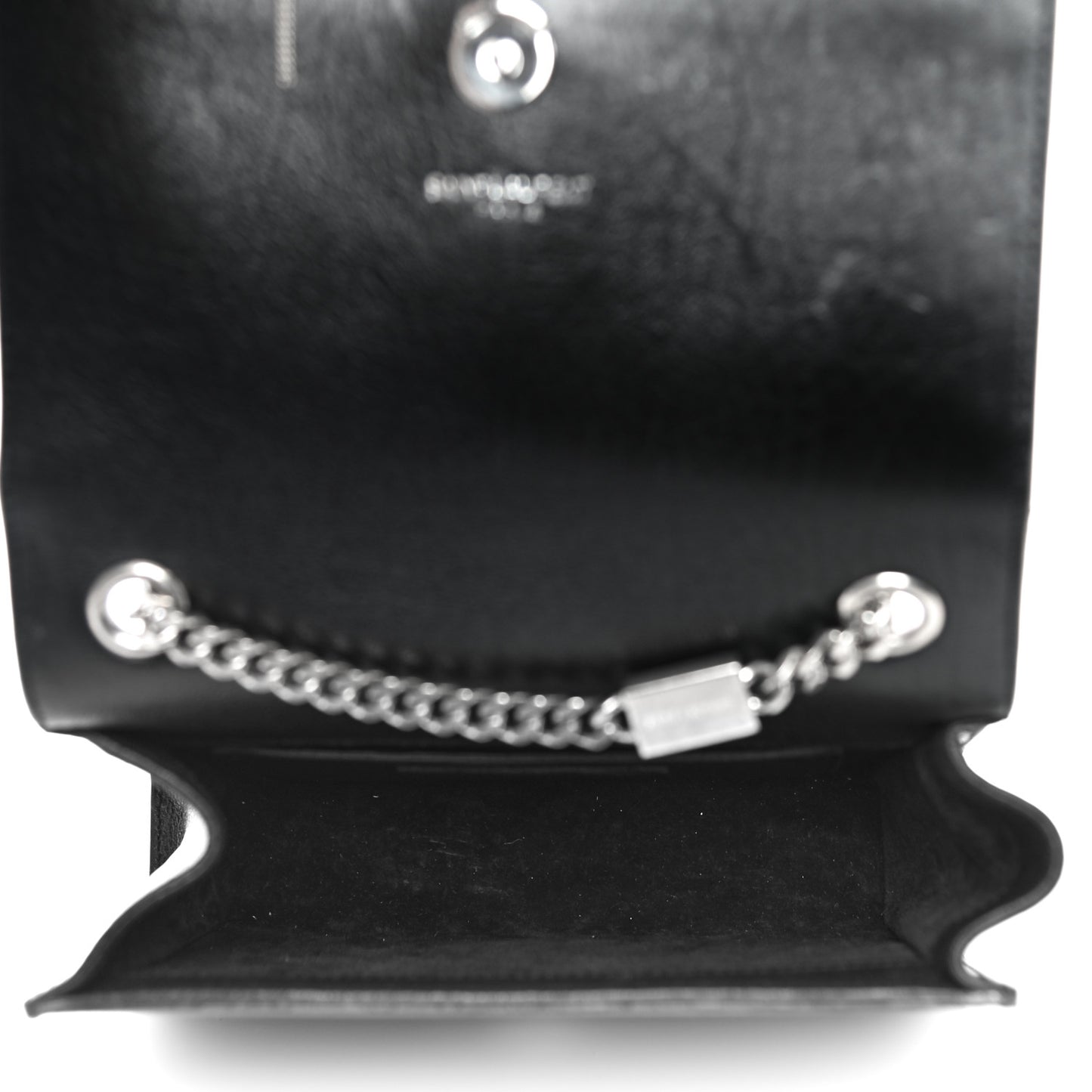 Calfskin Star Studded Medium Classic Monogram Kate Tassel Satchel Black