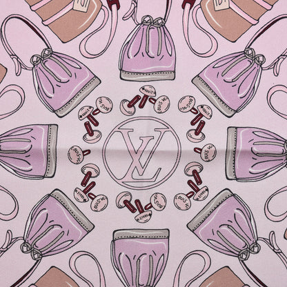 Louis Vuitton Silk Essentials LV Square Scarf Rose 4 of 7