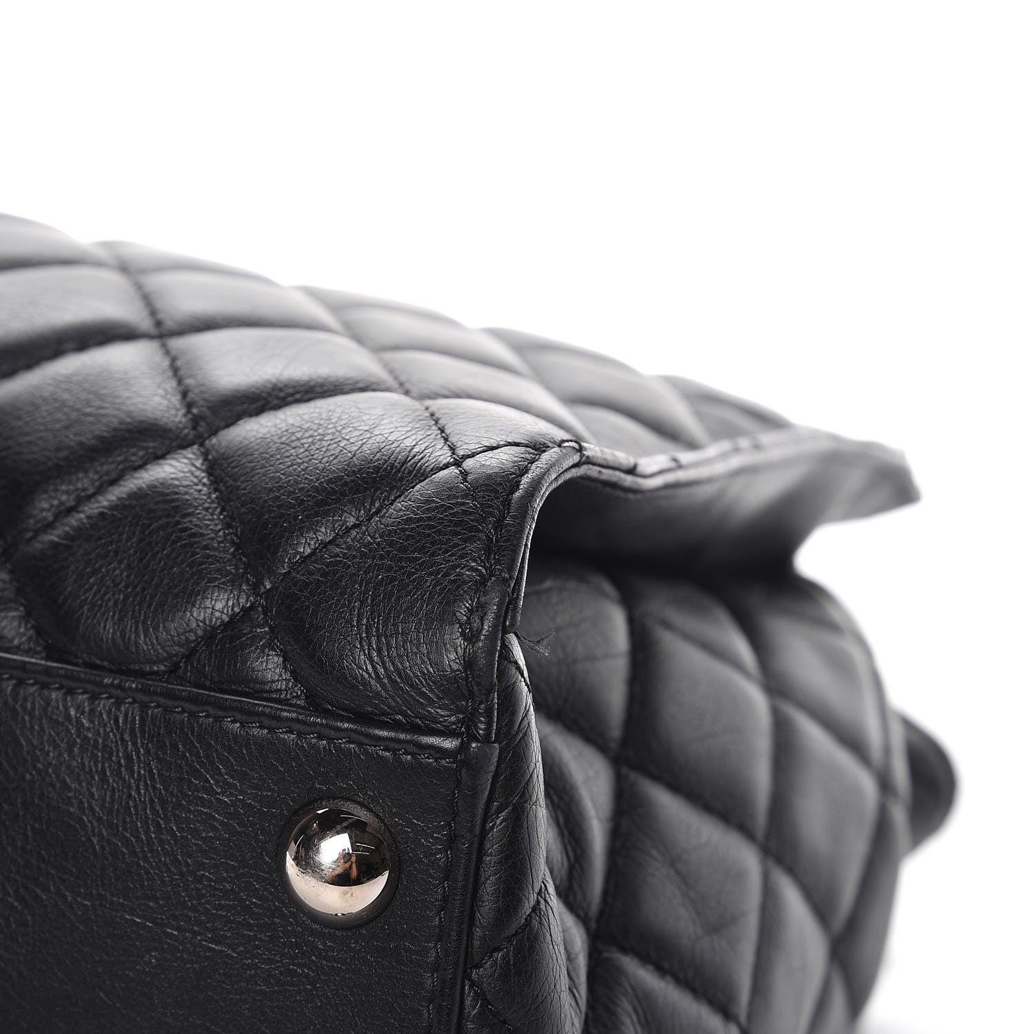 Chanel Calfskin Quilted Small Chic and Soft Shopping Tote Black 11 of 12