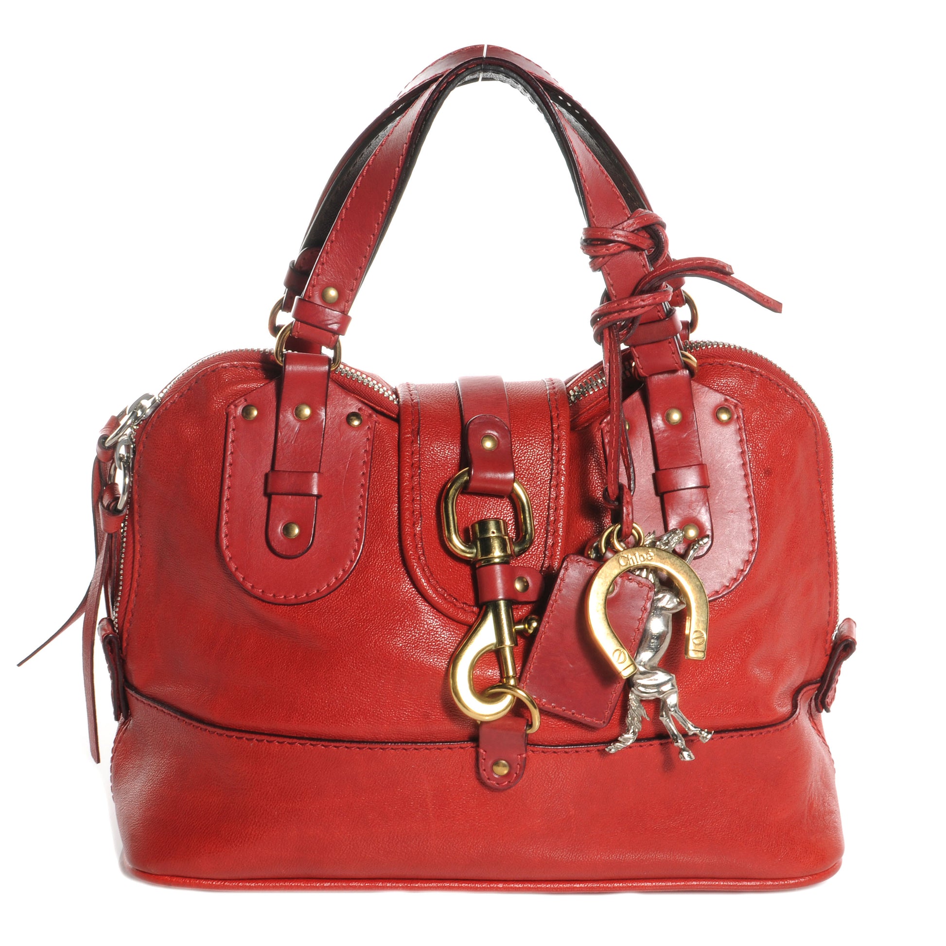 Chloe Leather Kerala Tote Red 1 of 7
