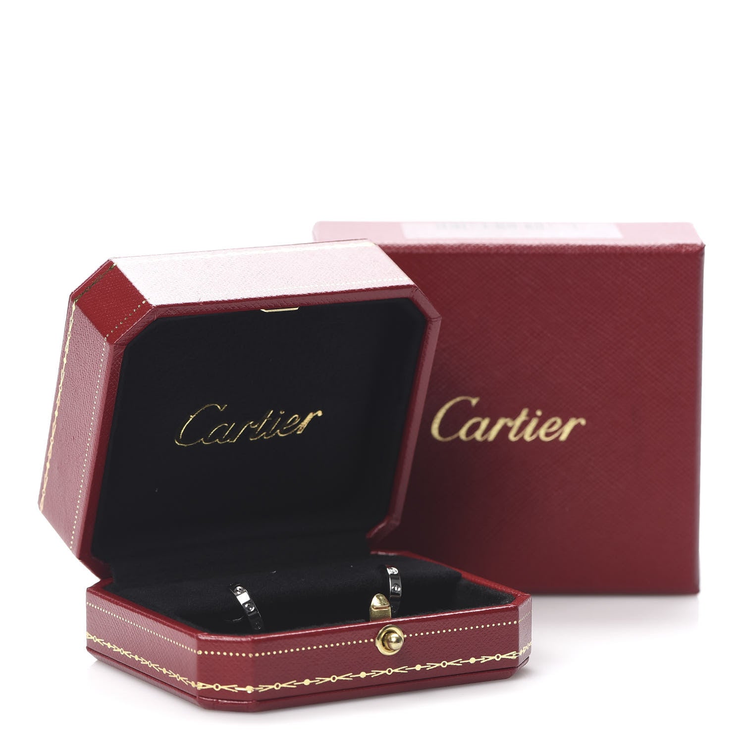 Cartier 18K White Gold Small LOVE Hoop Earrings 7 of 7