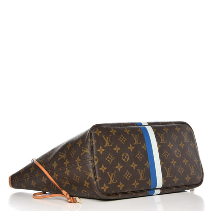 Louis Vuitton Monogram My LV Heritage Neverfull MM Blue De France Gris 4 of 16