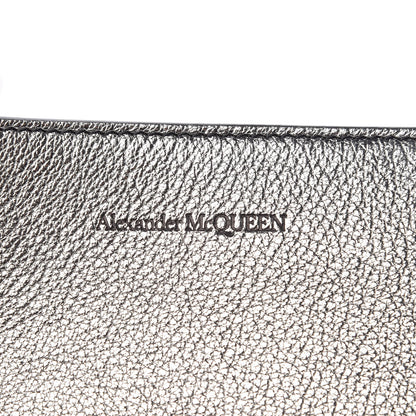 Alexander McQueen Metallic Goatskin Jeweled Knuckle Satchel Silver 8 of 9