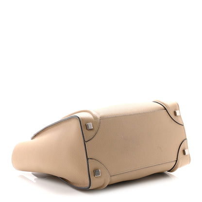 Celine Drummed Calfskin Micro Luggage Dune 4 of 11