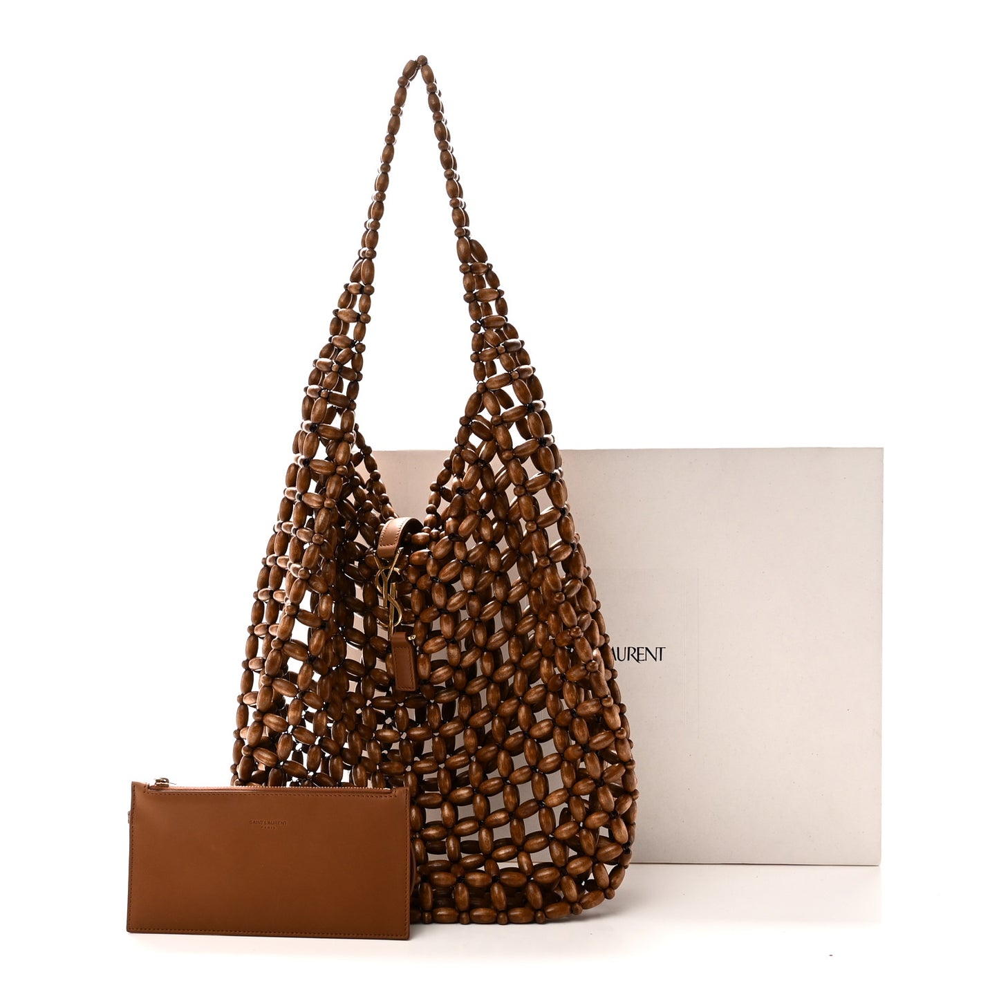 Wood Bead Large Le 5 A 7 Soft Hobo Light Wood