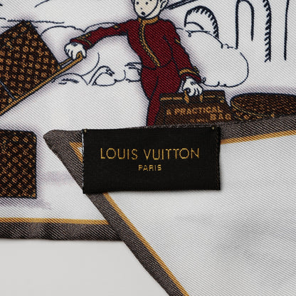 Louis Vuitton Silk LV Comics Bandeau Taupe 5 of 5