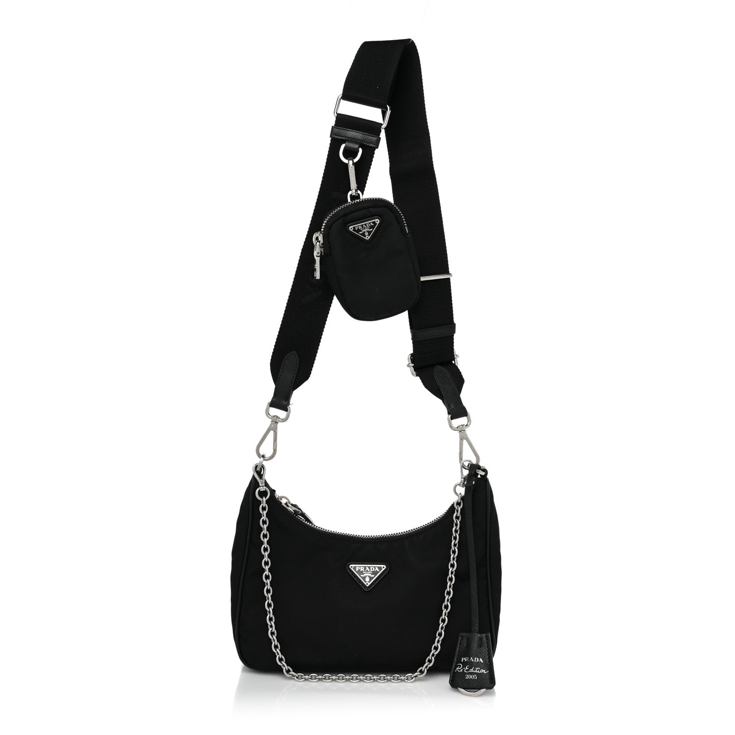 Nylon Re-Edition 2005 Shoulder Bag Black