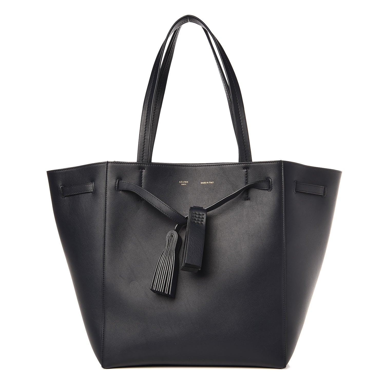 Celine Smooth Calfskin Small Tassel Cabas Phantom Navy Blue 1 of 7