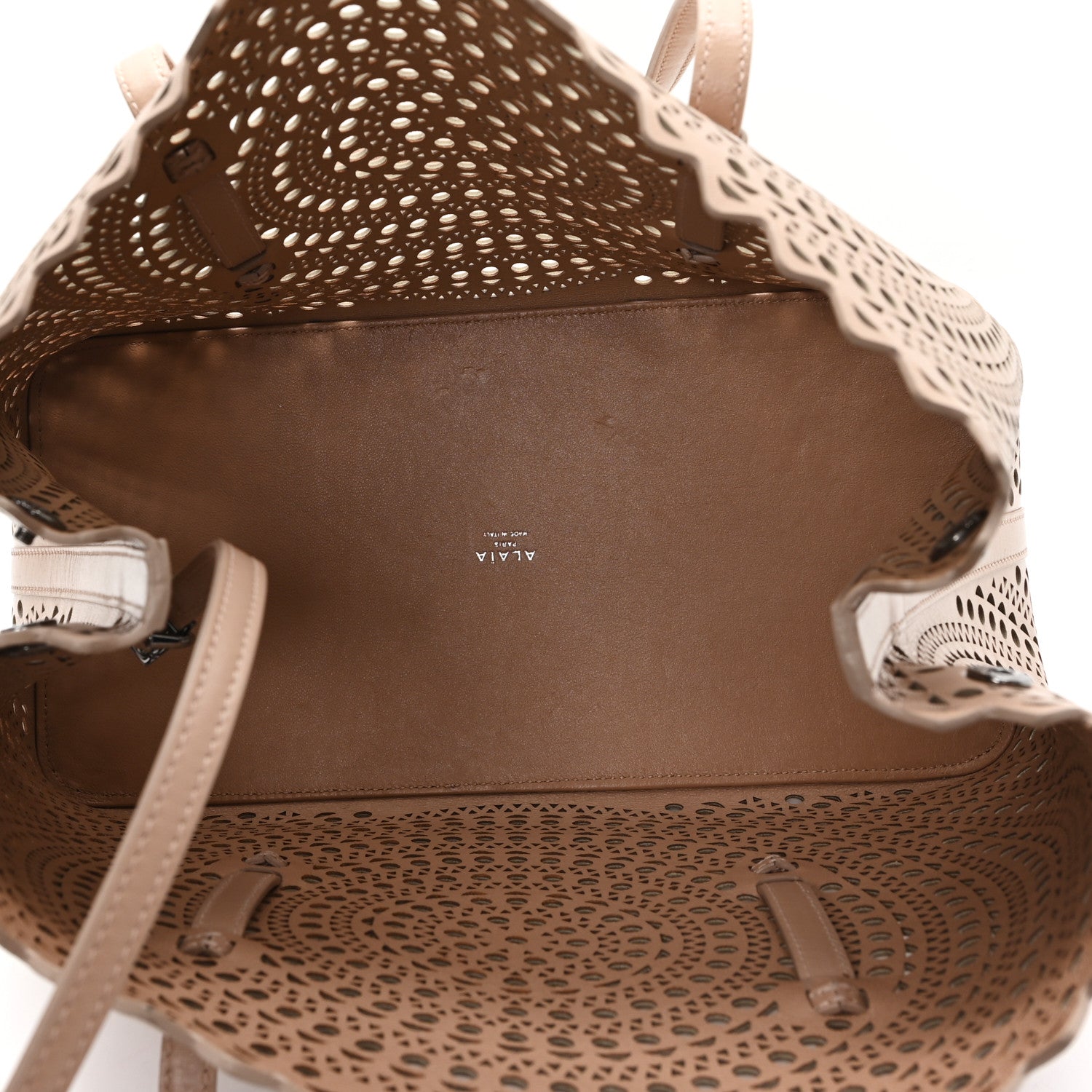 Alaia Calfskin Vienne Mina 32 Bag Sandy 5 of 9