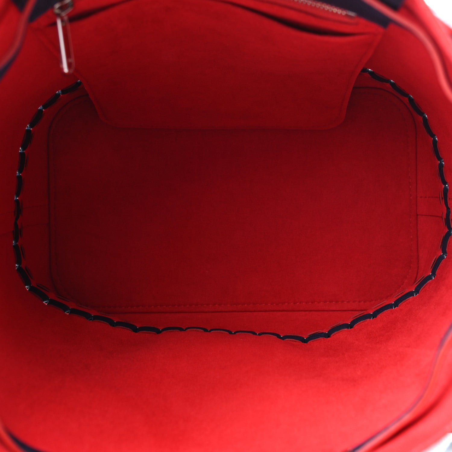 Louis Vuitton Soft Calfskin Braided Lockme Bucket Marine Rouge 5 of 9