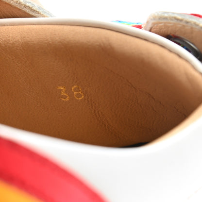 Christian Louboutin Calfskin Womens Arkenspeed Sneakers 38 White Multi 8 of 8