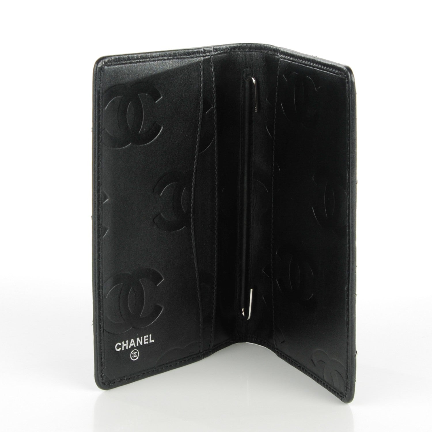Chanel Calfskin Quilted Small Cambon Agenda Planner Black 5 of 8