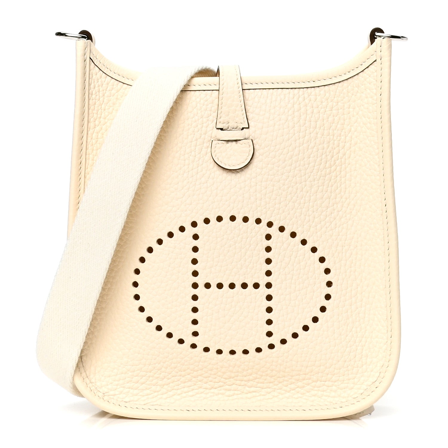 Hermes Taurillon Clemence Amazone Evelyne TPM Nata Craie 1 of 4