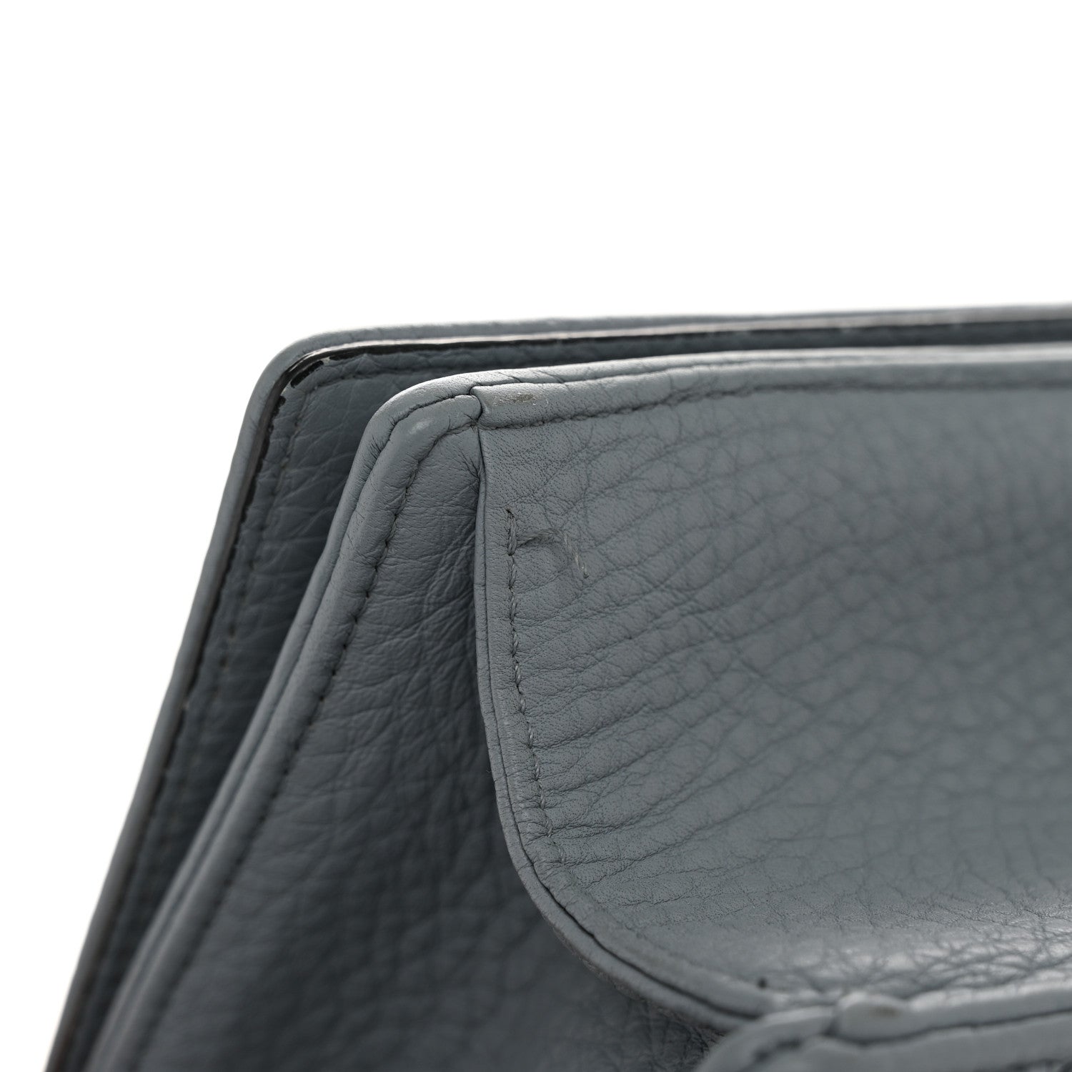 Christian Dior Grained Calfskin Small Diorama Flap Bag Denim 11 of 11