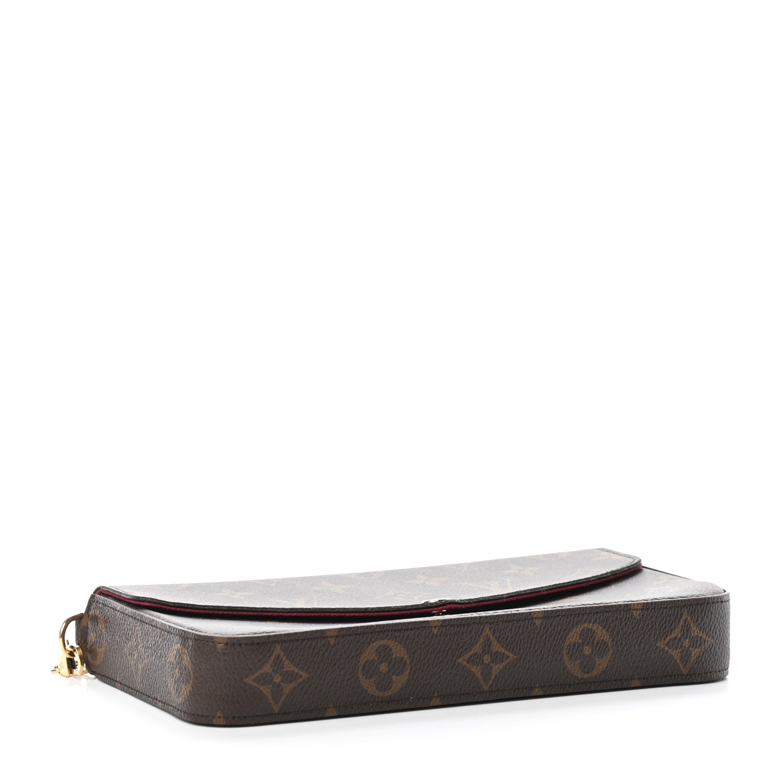 Louis Vuitton Monogram Pochette Felicie Chain Wallet Fuchsia 5 of 10