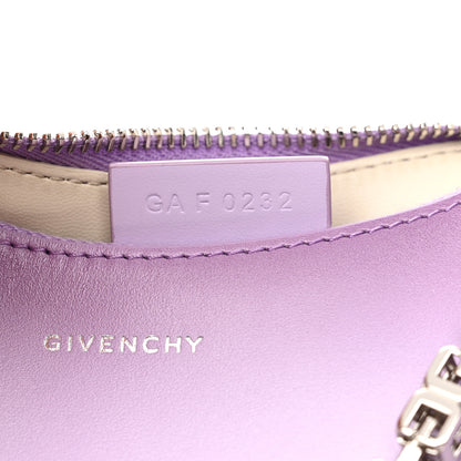 Givenchy Smooth Calfskin Small Moon Cut Out Shoulder Bag Mauve 7 of 10