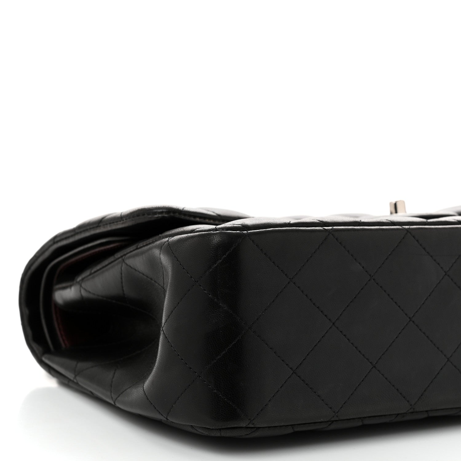 Chanel Lambskin Quilted Jumbo Double Flap Black 9 of 10