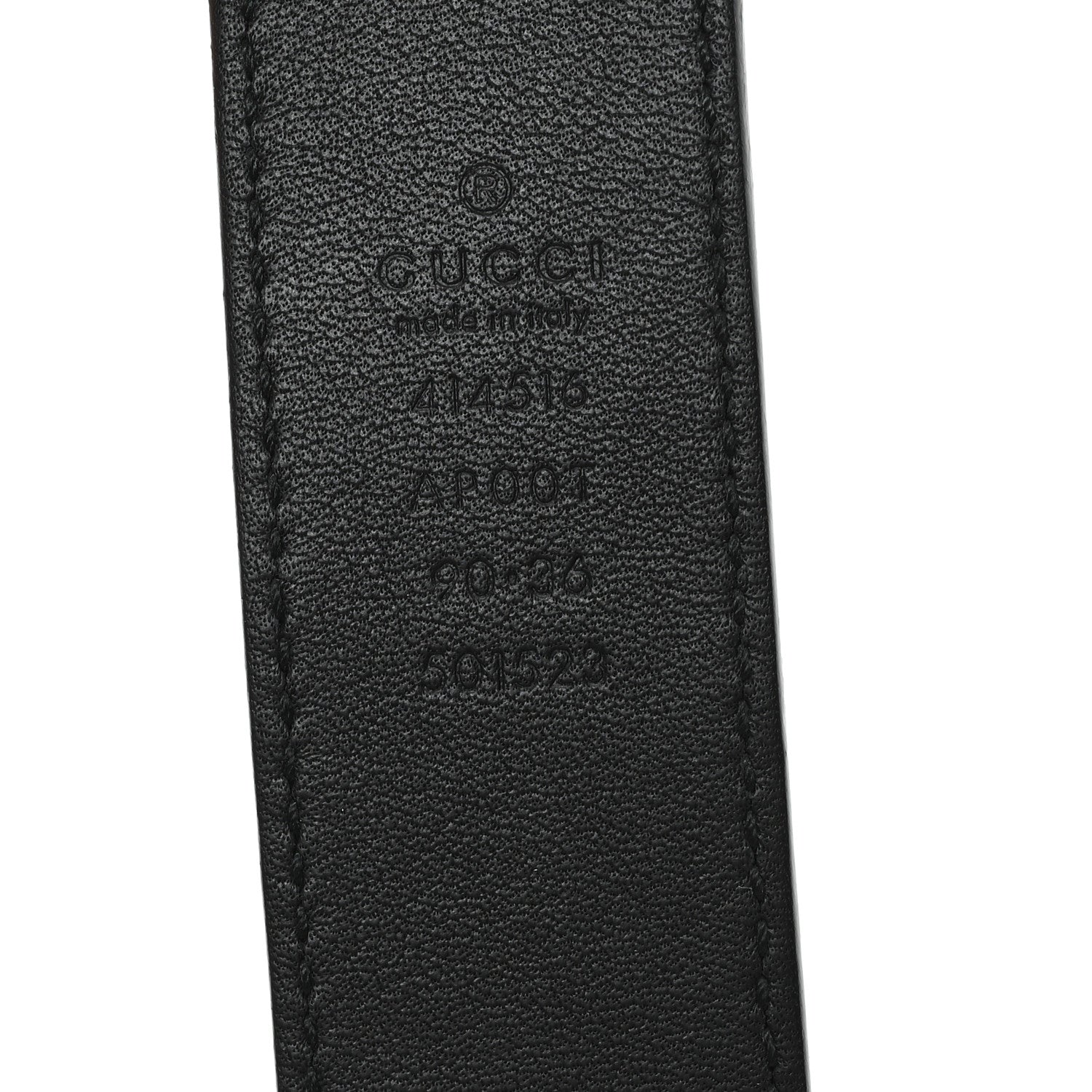 Gucci Calfskin Double G 40mm Belt 90 36 Black 3 of 6