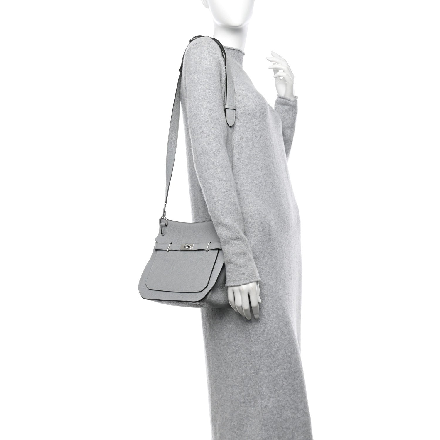 Hermes Taurillon Clemence Jypsiere 28 Bleu Arctic 2 of 11