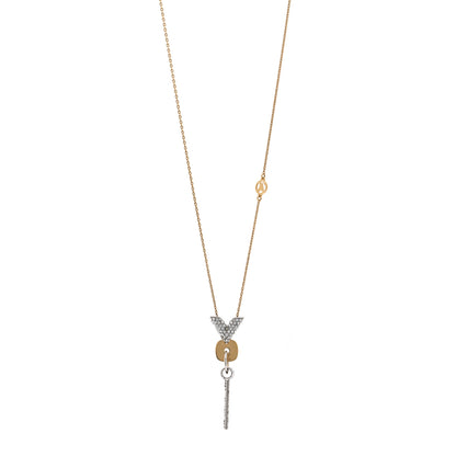Louis Vuitton Swarovski Essential V Strass Pendant Necklace 1 of 4