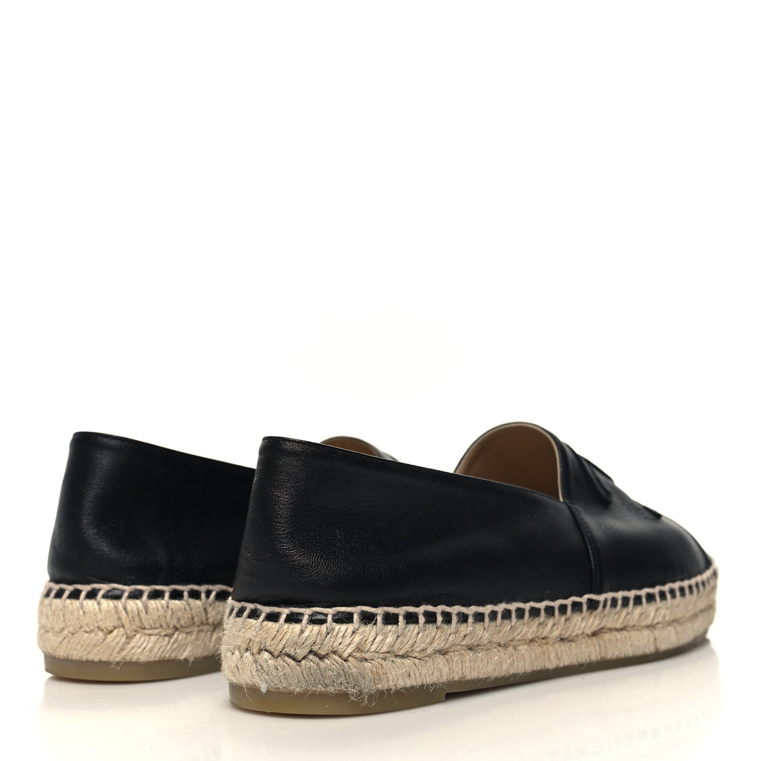 Chanel Lambskin CC Espadrilles 41 Black 4 of 9