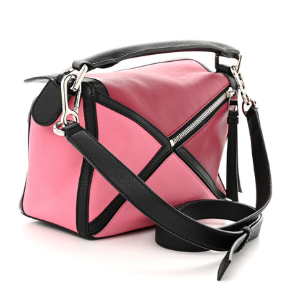 Loewe Calfskin Small Graphic Puzzle Bag Raspberry Wild Rose 3 of 9