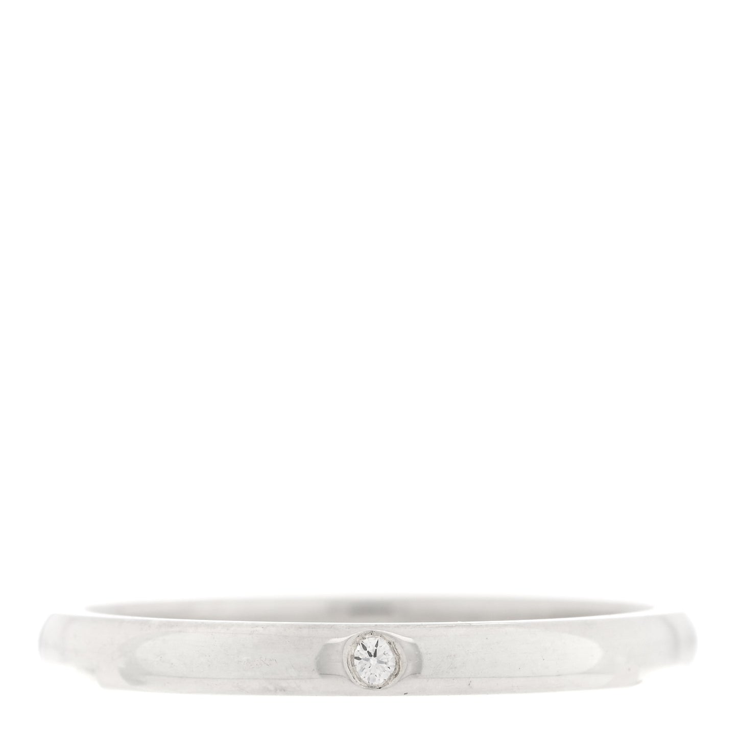 Elsa Peretti Sterling Silver Diamond Band Ring 67 11.75