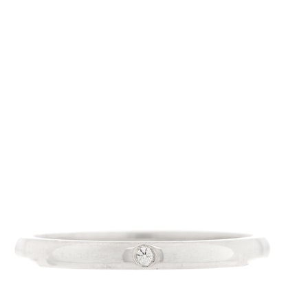 Tiffany Elsa Peretti Sterling Silver Diamond Band Ring 67 11.75 1 of 4