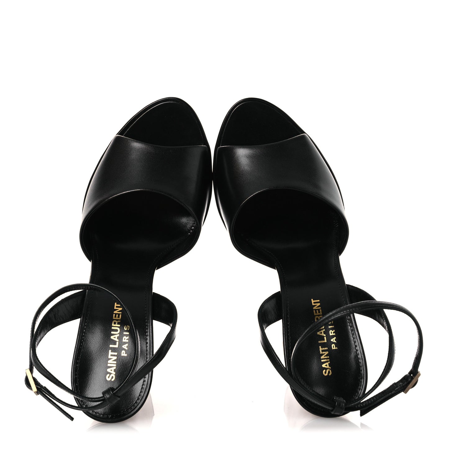 Vitello Krisstal Jodie 95 Platform Sandals 38.5 Black