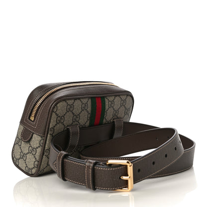 Gucci GG Supreme Monogram Web Small Ophidia Belt Bag 95 38 Dark Brown 2 of 11