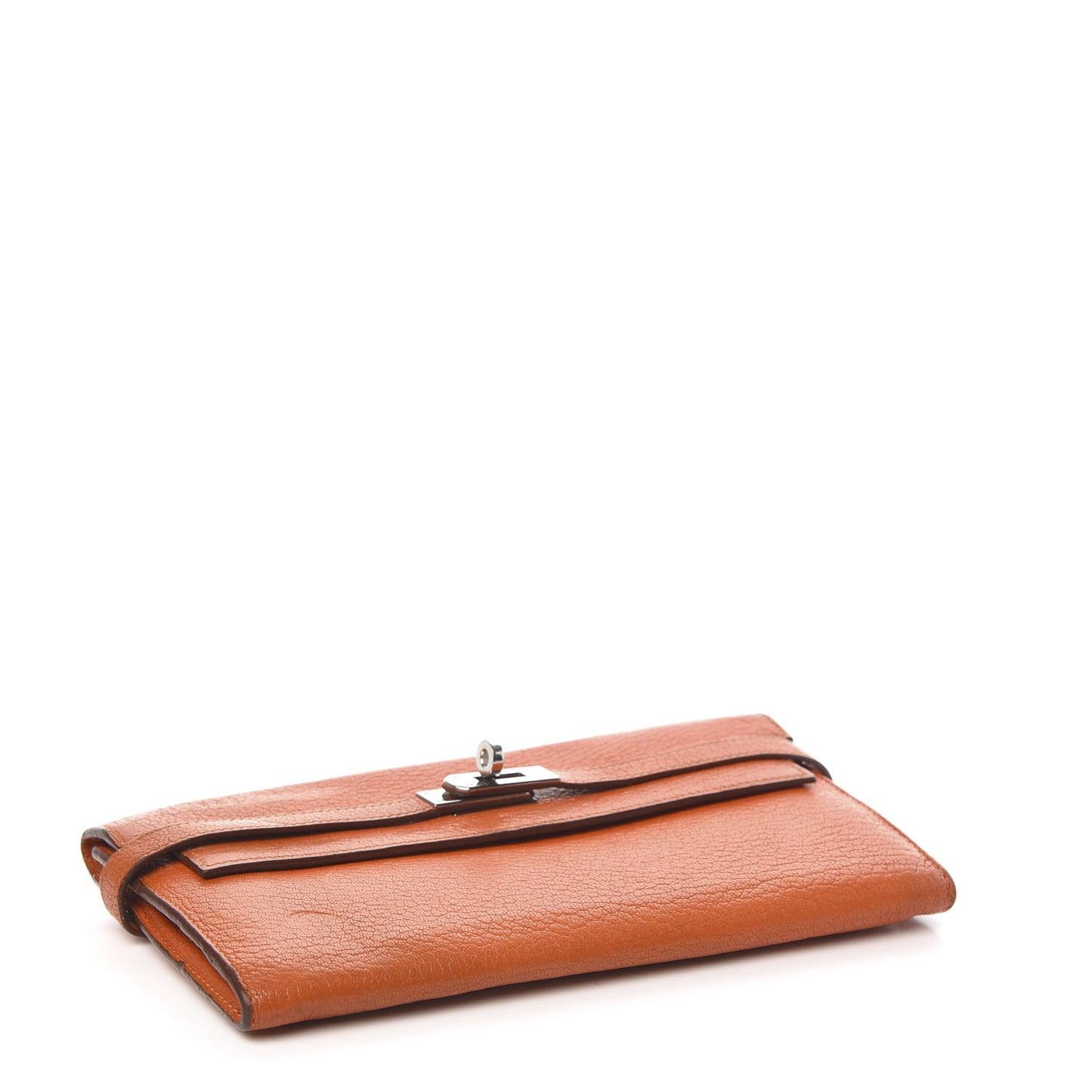 Chevre Mysore Kelly Longue Wallet Orange