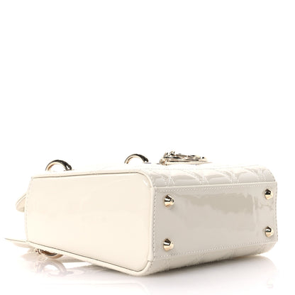 Christian Dior Patent Cannage Mini Lady Dior Latte 4 of 11