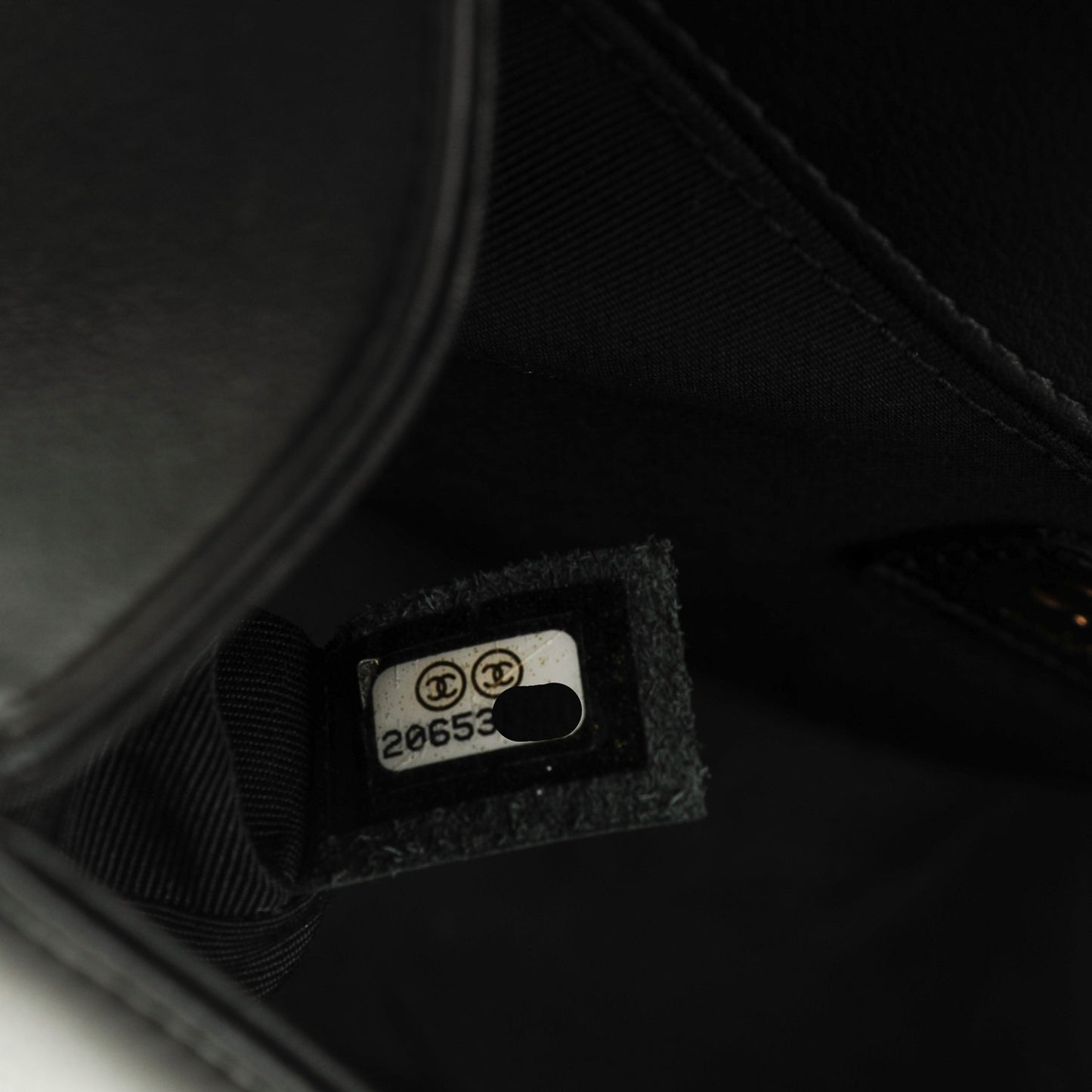 Lambskin Quilted Medium Boy Flap Black