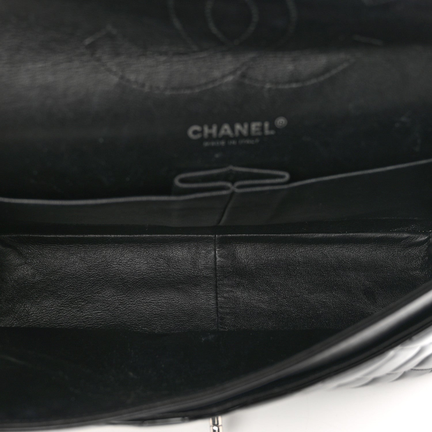 Chanel Patent Quilted Jumbo Double Flap Black 6 of 12