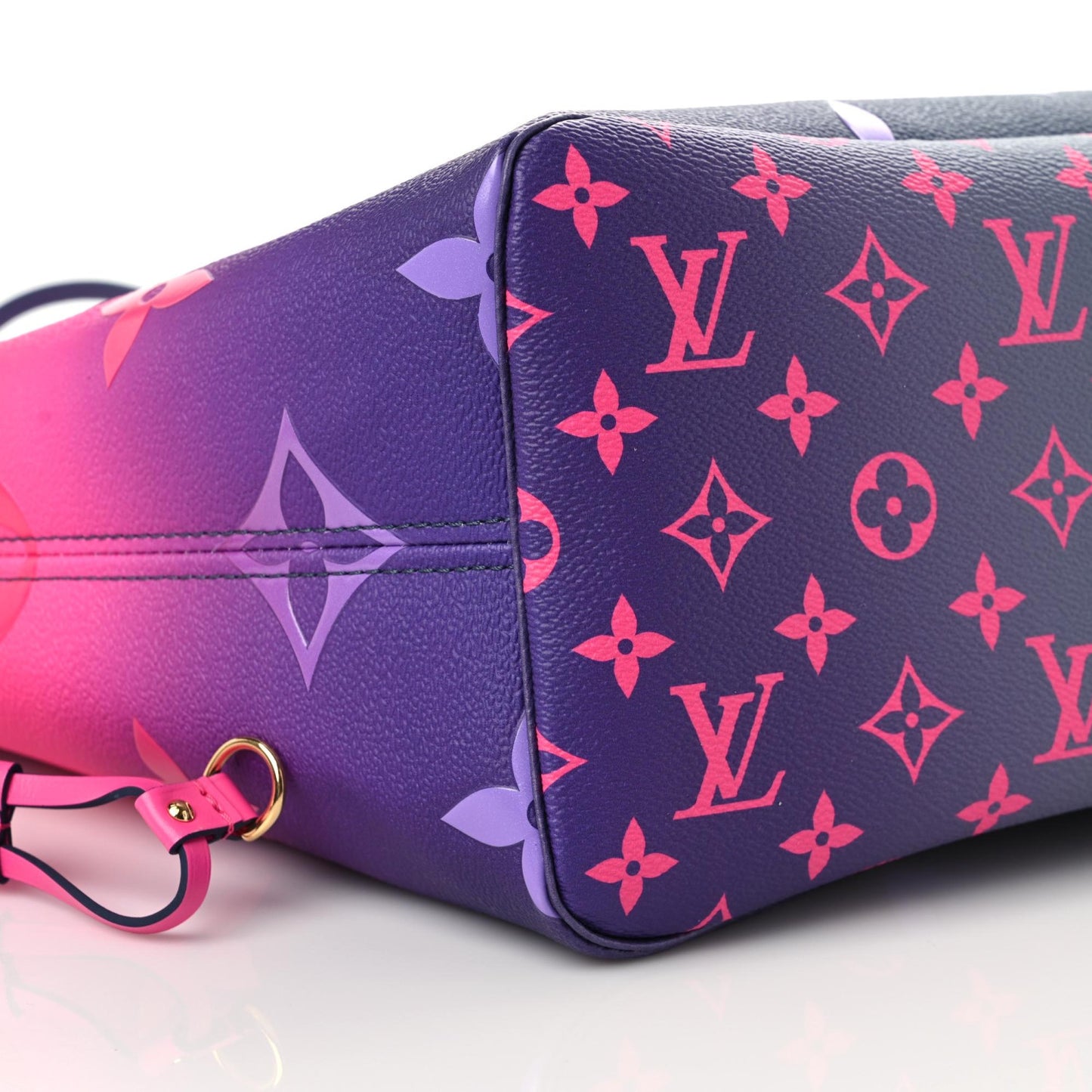 Monogram Giant Spring In The City Neverfull MM Midnight Fuchsia