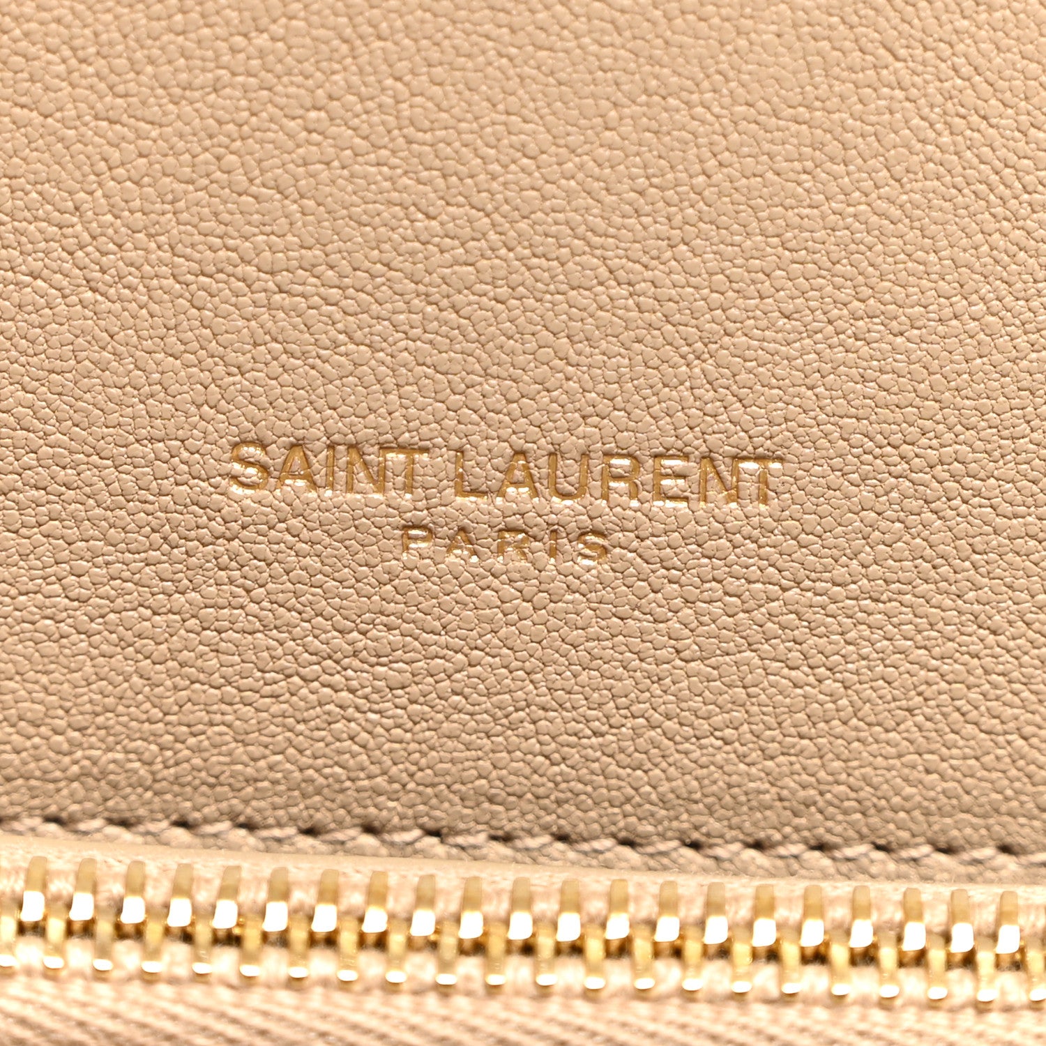 Saint Laurent Sheepskin Matelasse Chevron Monogram Medium College Bag Dark Beige 6 of 10