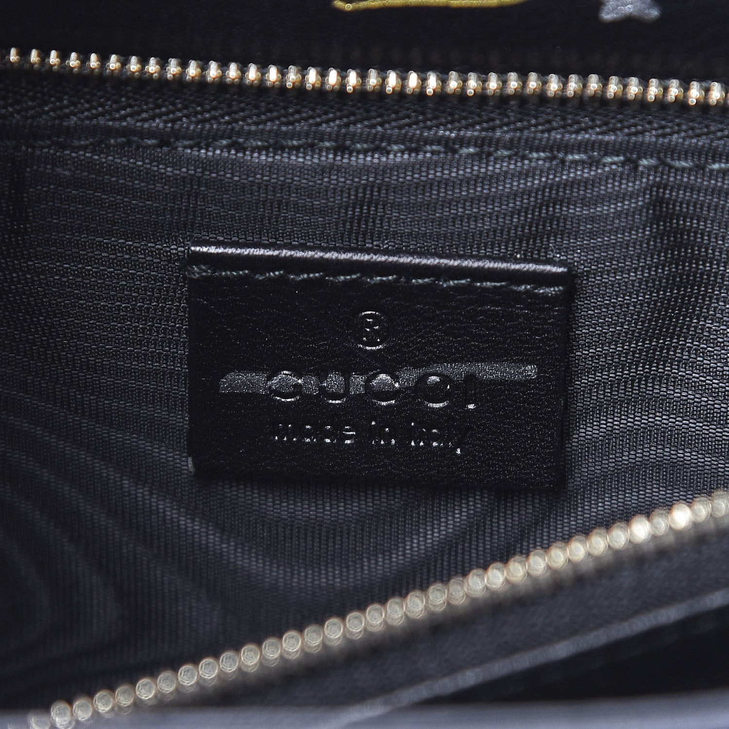 Gucci Calfskin Medium 1973 Shoulder Flap Bag Black 7 of 17