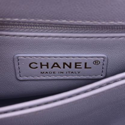 Chanel Caviar Quilted Mini Coco Handle Flap Light Purple 6 of 10