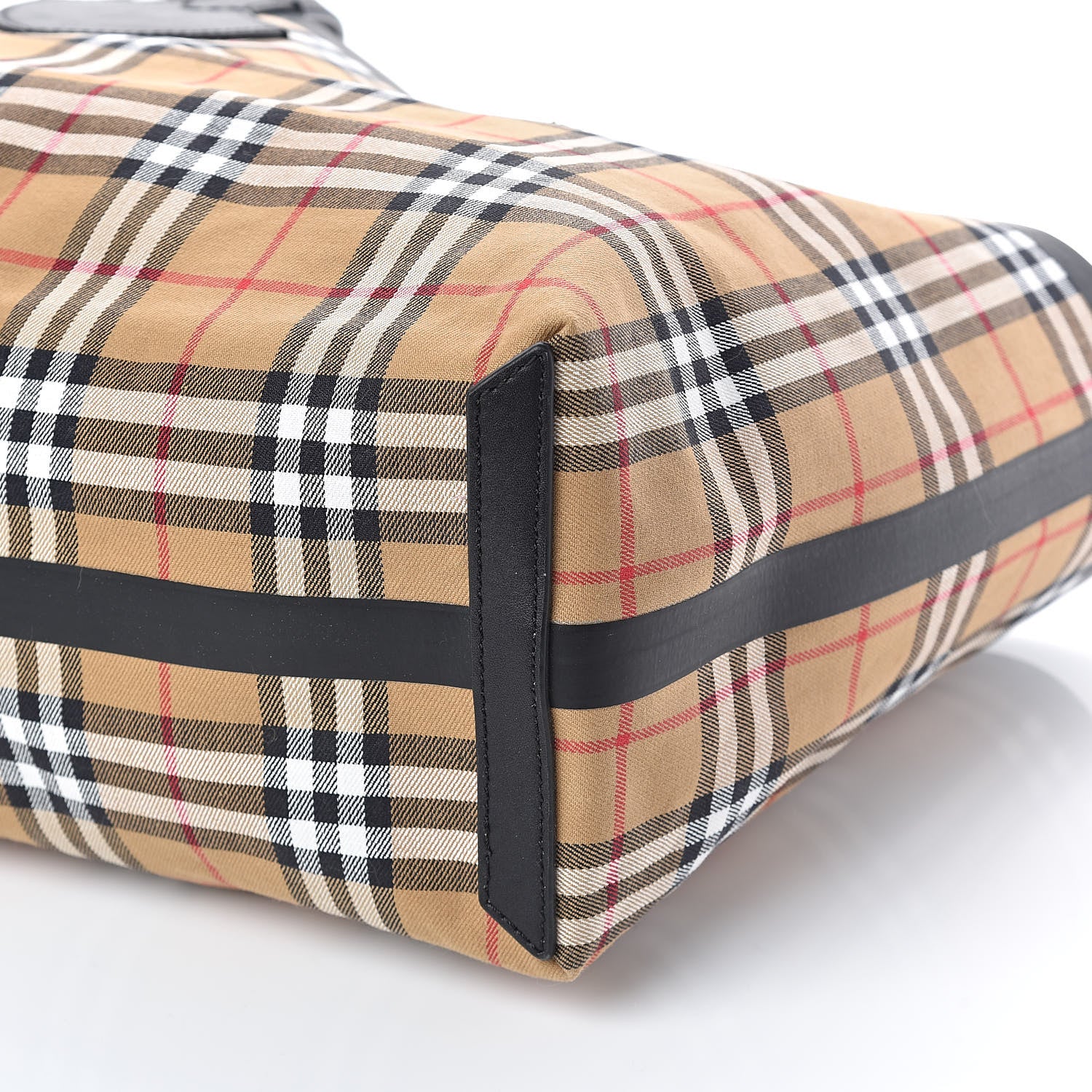 Burberry Vintage Check Medium The Giant Reversible Tote Antique Yellow Bright Red 12 of 17