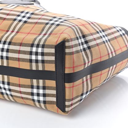 Burberry Vintage Check Medium The Giant Reversible Tote Antique Yellow Bright Red 12 of 17