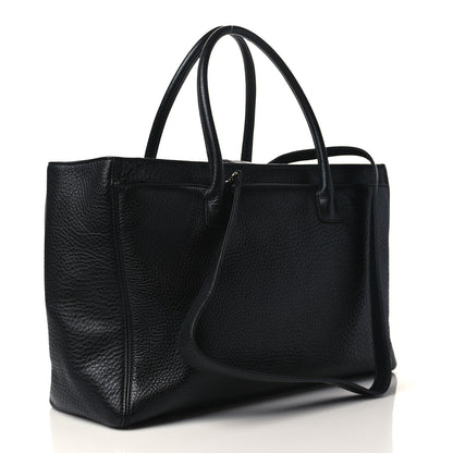 Chanel Deerskin Cerf Executive Shopper Tote Black 3 of 10