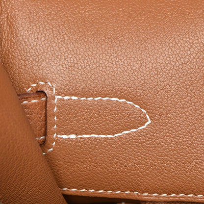 Hermes Natural Barenia Faubourg Birkin 35 Fauve 14 of 29