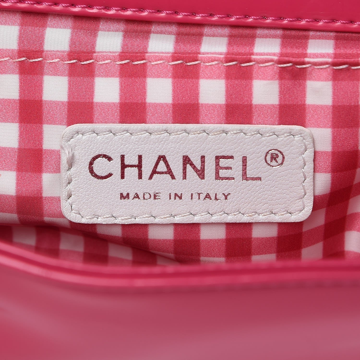 Chanel Vinyl Small Lipstick Flap Fuchsia 6 of 9