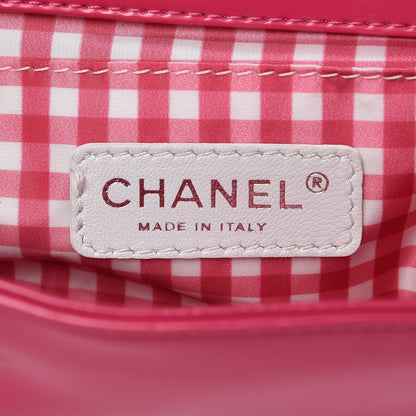 Chanel Vinyl Small Lipstick Flap Fuchsia 6 of 9